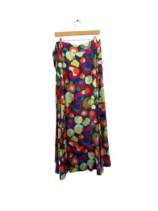 Emily McCarthy Size M Multi Polyester Side Tie Animal Print Maxi Skirt Multi / M