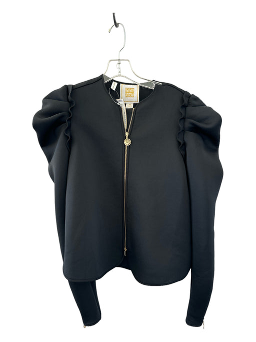 Emily McCarthy Size XS Black Polyester Blend GHW Jacket Black / XS