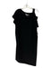 Sympli Size 10 Black Polyester Blend Short Sleeve Dress Black / 10