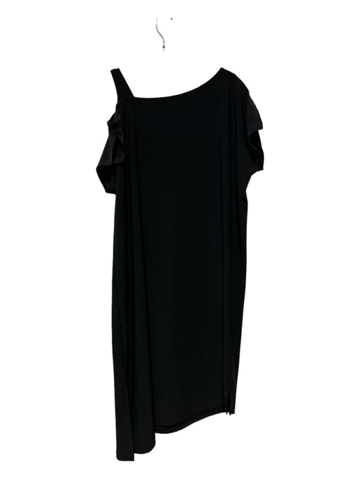 Sympli Size 4 Black Polyester Blend Short Sleeve Dress Black / 4