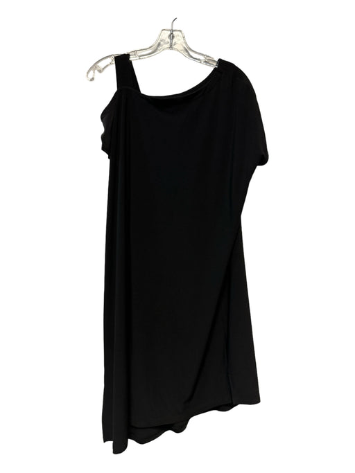Sympli Size 6 Black Polyester Blend Short Sleeve Dress Black / 6