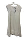 S'edge Size XS White Cotton Raw Hem Gauze Dress White / XS