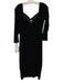 Chiara Boni La Petite Robe Size L / 46 Black Polyamide Velvet Cut Outs Dress Black / L / 46