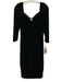 Chiara Boni La Petite Robe Size L / 46 Black Polyamide Velvet Cut Outs Dress Black / L / 46