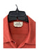 Hermes Orange Linen Long Sleeve Button Down Collar Top Orange