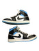 Nike Air Jordan Shoe Size 11 Blue & Black Leather High Top Athletic Sneakers Blue & Black / 11