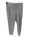 Athleta Size 12 Gray & White Polyester Blend Elastic Waist Striped Pants Gray & White / 12