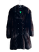 No Brand Size Est Small Mahogany Mink Double Breast Side Pockets Zip Off Coat Mahogany / Est Small