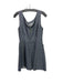Kate Spade Size 8 Gray Silk Blend Round Neck Sleeveless Bow A line Dress Gray / 8