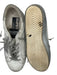 Golden Goose Shoe Size 36 White & Silver Canvas Distressed Gray laces Sneakers White & Silver / 36