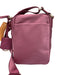 Tumi Berry Synthetic Zip Close Crossbody Goldtone Hardware Bag Berry