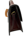 Jacquemus Dark Brown Calfskin Leather Magnetic Closure Crossbody Structured Bag Dark Brown / L