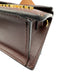 Jacquemus Dark Brown Calfskin Leather Magnetic Closure Crossbody Structured Bag Dark Brown / L