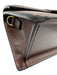 Jacquemus Dark Brown Calfskin Leather Magnetic Closure Crossbody Structured Bag Dark Brown / L