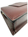 Jacquemus Dark Brown Calfskin Leather Magnetic Closure Crossbody Structured Bag Dark Brown / L
