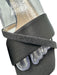 Jimmy Choo Shoe Size 37.5 Black Textile Block Heel Square Toe Open Toe Sandals Black / 37.5