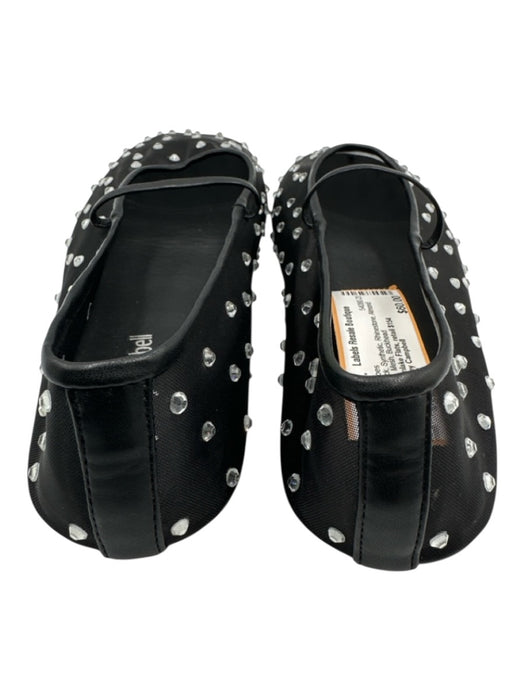 Jeffrey Campbell Shoe Size 7.5 Black Synthetic Rhinestone Almond Toe Mesh Shoes Black / 7.5