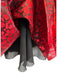Saint Laurent Paris Size 42 Red Silk Blend Halter Leopard Zip Back Mini Dress Red / 42