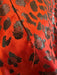 Saint Laurent Paris Size 42 Red Silk Blend Halter Leopard Zip Back Mini Dress Red / 42