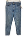 Khaite Size 29 Blue Cotton Blend Zip & Button Whiskering High Rise Jeans Blue / 29