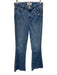 Paige Size 28 Blue Cotton Blend Zip & Button High Rise Whiskering Jeans Blue / 28