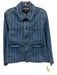 Veronica Beard Jeans Size M Blue Cotton Blend Denim Patch Pocket Jacket Blue / M