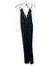 Et Ochs Size S Black Silk Halter Lace Maxi Satin Dress Black / S