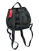 Portland Leather Black Leather Front Flap Backpack Bag Black / M