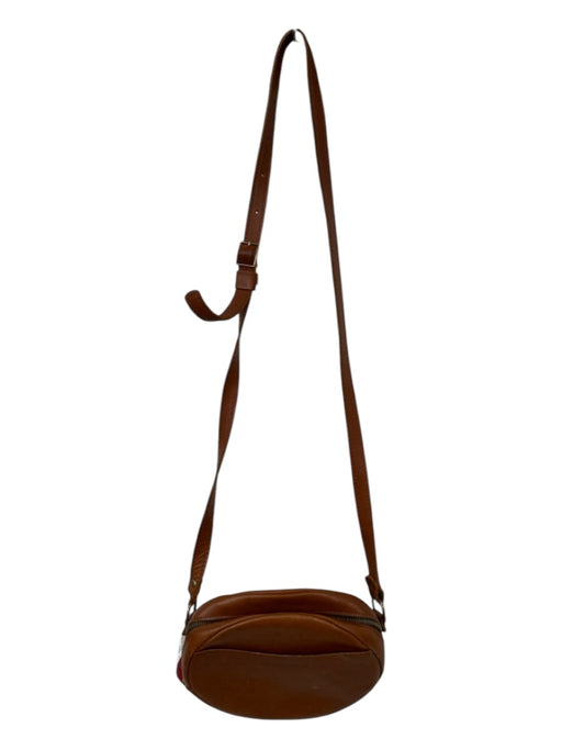 Portland Leather Brown Leather Crossbody Circle Bag Brown / S