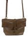 Dooney & Bourke Brown Leather Toggle Crossbody Red Interior Satchel Purse Brown