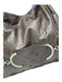 Versace Dark Brown Leather Snake Embossed Silver Hardware Shoulder Strap Bag Dark Brown / L
