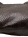 Versace Dark Brown Leather Snake Embossed Silver Hardware Shoulder Strap Bag Dark Brown / L