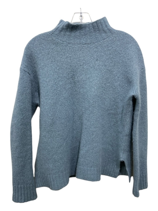 Jenni Kayne Size S Light Blue Polyamide & Alpaca Long Sleeve Mock Neck Sweater Light Blue / S