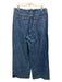 Slvrlake Size 30 Medium Wash Cotton Denim Raw Edge High Rise Wide Leg Jeans Medium Wash / 30