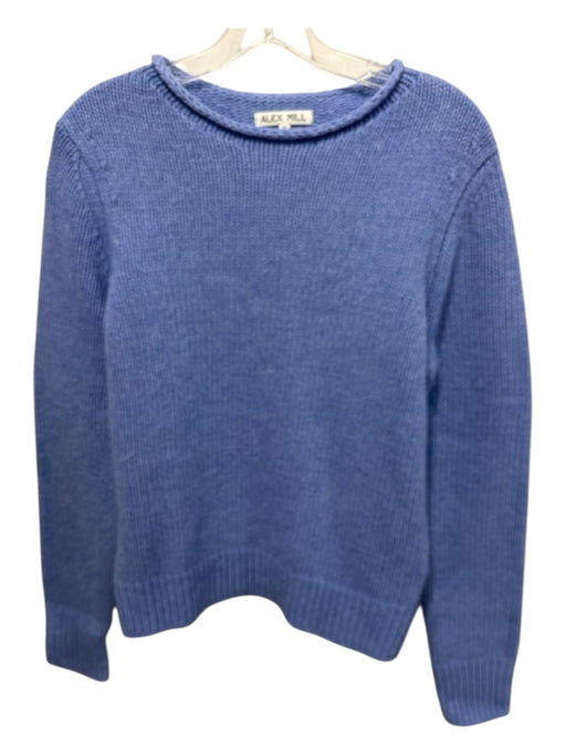 Alex Mill Size M Periwinkle Blue Extrafine Merino Wool Knit Long Sleeve Sweater Periwinkle Blue / M