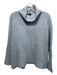Wrap Size 14 Light Blue Baby Alpaca Blend Turleneck Knit Long Sleeve Sweater Light Blue / 14