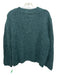 Charlie Joe Size S Green Wool Blend Wide Neck Knit Long Sleeve Sweater Green / S