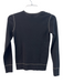 Theory Size S Black Wool Round Neck Long Sleeve Button Shoulder Knit Sweater Black / S