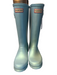 Hunter Shoe Size 36 Aqua Rubber Round Toe Knee High Heel Boots Aqua / 36