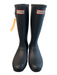 Hunter Shoe Size 37 Black Rubber Round Toe Below Knee Buckle Detail Boots Black / 37