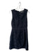 Alice + Olivia Size 6 Black Polyester Blend Lace Overlay V Neck Sleeveless Dress Black / 6