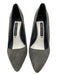 Alice + Olivia Shoe Size 36.5 Gray Suede Upper Stitch Detail Pointed Toe Pumps Gray / 36.5