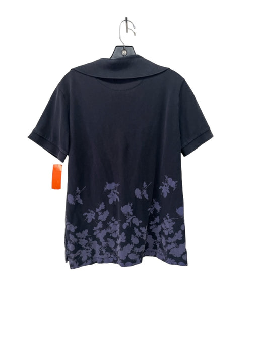 Vivienne Westwood AS IS Size M Black & Purple Cotton Floral Buttons Short Sleeve M