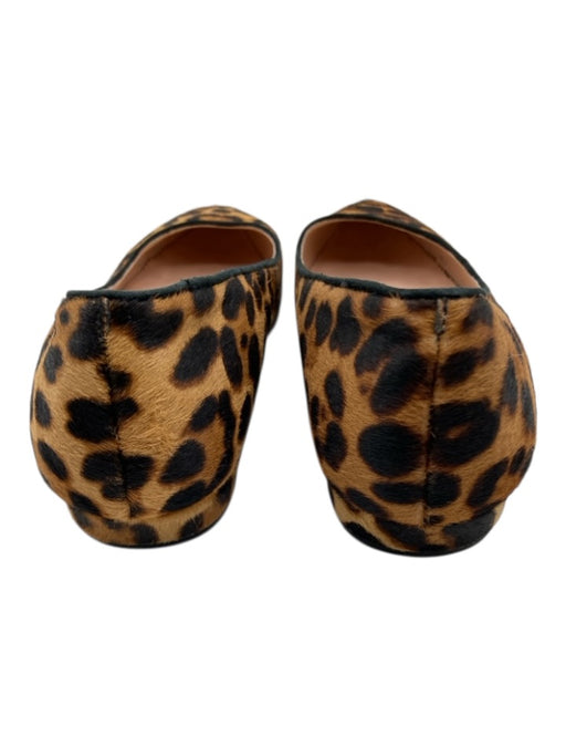 J Crew Shoe Size 9.5 Beige, Brown, Black Pony Hair Pointed Square Toe Flats Beige, Brown, Black / 9.5