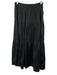 Staud Size 4 Black Cotton Blend Tiered Gathered Waist Side Zip Maxi Skirt Black / 4