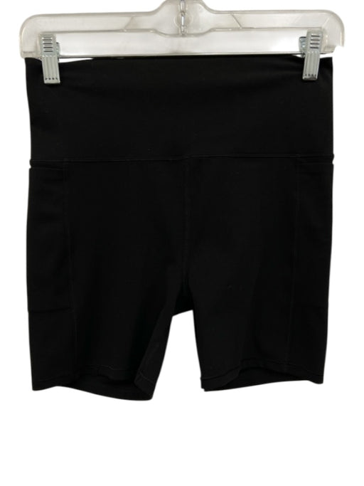 Vuori Size Est M Black Missing Fabric Tag Elastic Waistband Side Pockets Shorts Black / Est M