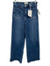 Frame Size 27 Medium dark wash Cotton Blend Denim Whiskering Patch Pocket Jeans Medium dark wash / 27