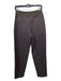 Athleta Size 2 Brown Poly Blend Elastic Waist Straight Pleat Detail Pants Brown / 2