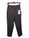 Athleta Size 2 Brown Poly Blend Elastic Waist Straight Pleat Detail Pants Brown / 2