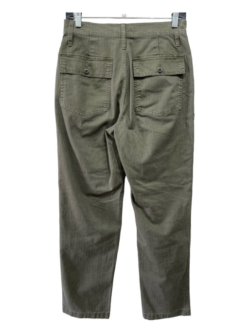Madewell Size 26 Army Green Cotton Button & Zip Carpenter Pocket Straight Pants Army Green / 26